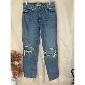 Levi's Silvertab '94 Baggy Jeans Women's 28 Light Wash Distressed